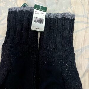 Ralph Lauren Black and Gray Gloves